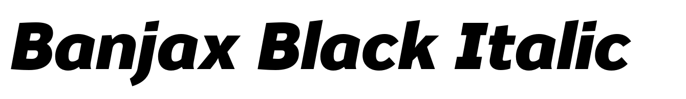 Banjax Black Italic
